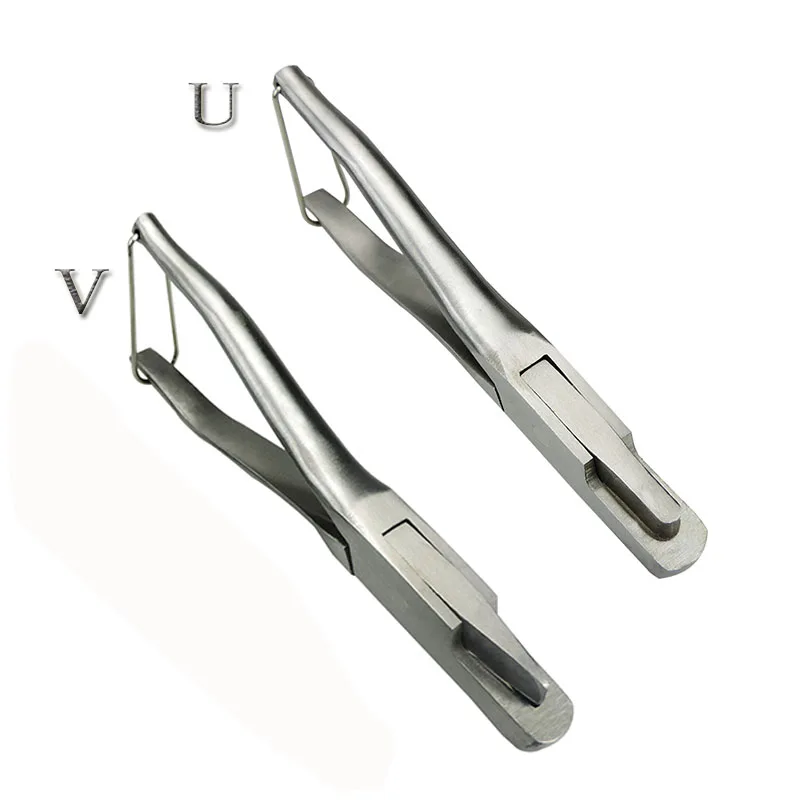 

Livestock Animal Pig Ear Notcher Plier V Shape U shape Stainless Steel Clamp Ear Mark for Pig Farm Equipment Kit Tool