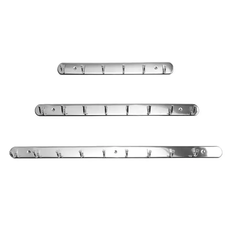 

Stainless Steel Thicken Hooks Door Wall Hanger Coat Hat Clothes Holder Rack Holder Sucker Hanger Bathroom Kitchen Organizer