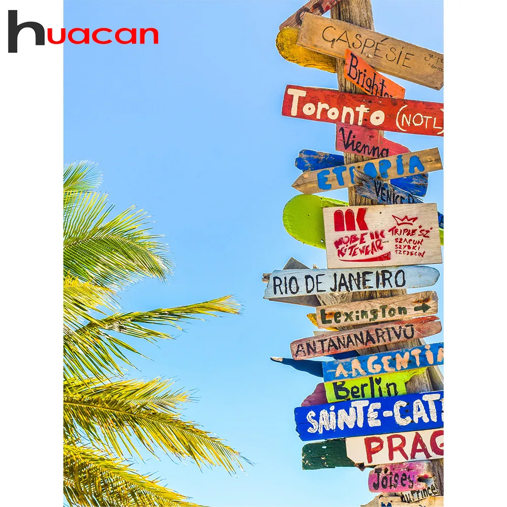 

Huacan 5d Diy Diamond Embroidery Scenery Diamond Painting Pictures With Rhinestones Diamond Mosaic Sale Picture Beading Beadwork