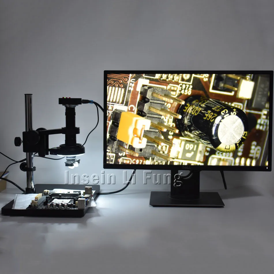 38MP 2 K HDMI USB видео микроскоп камера + 3D боковая сторона Регулируемый большое поле