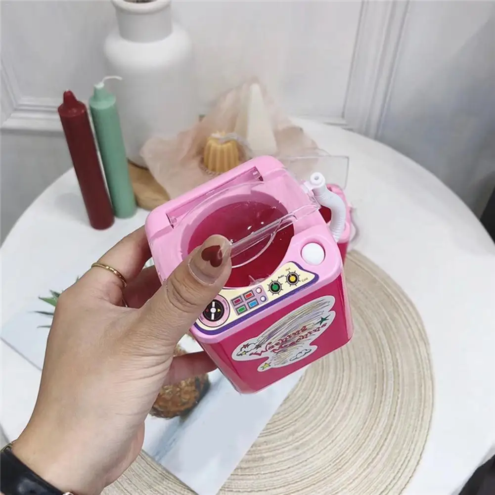  Mini Washing Machine Simulation Toy Children Play House Electric Toy Housework Class Educational To