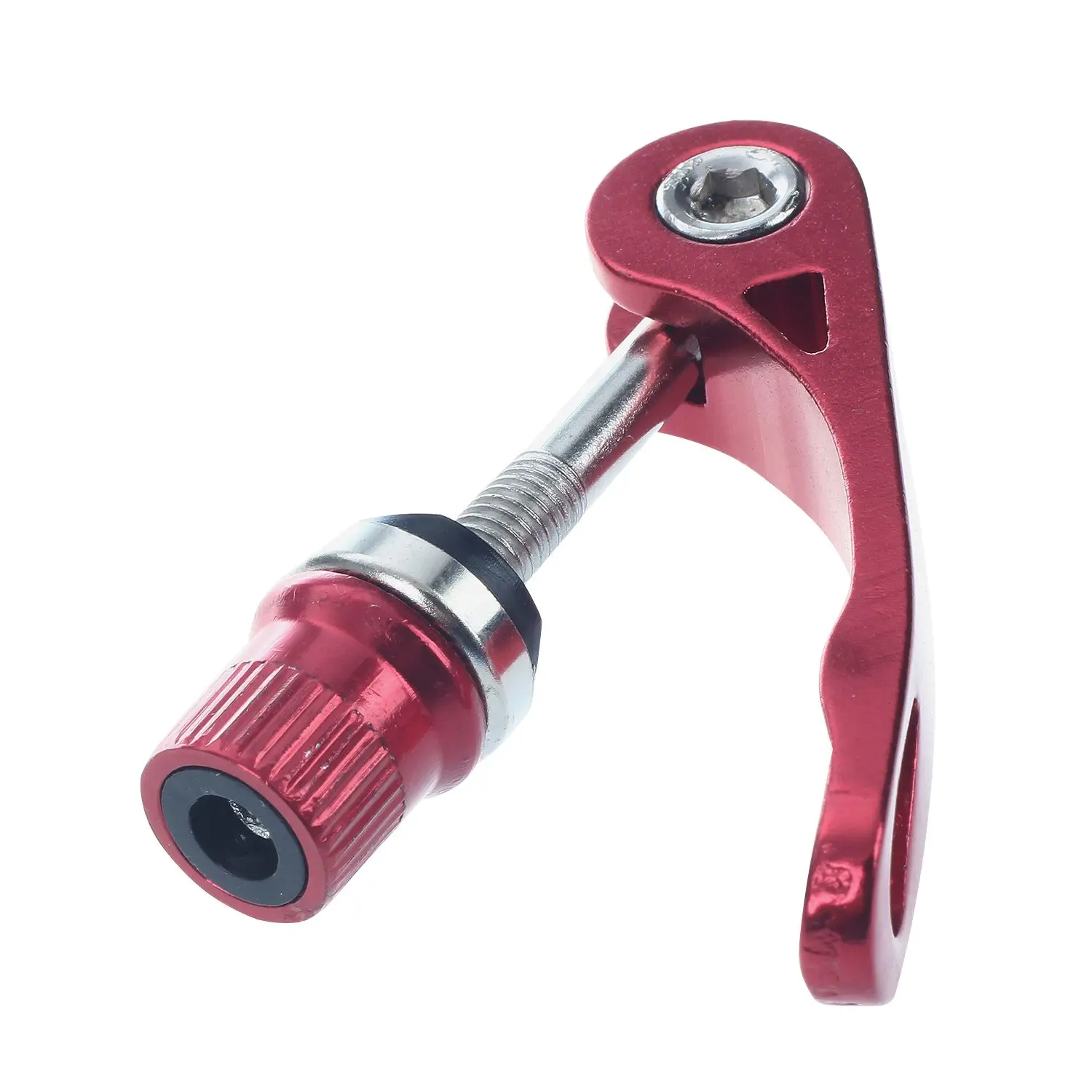 Lever quick clamp tool bolt red alloy Bike Route saddlein Bicycle Stem