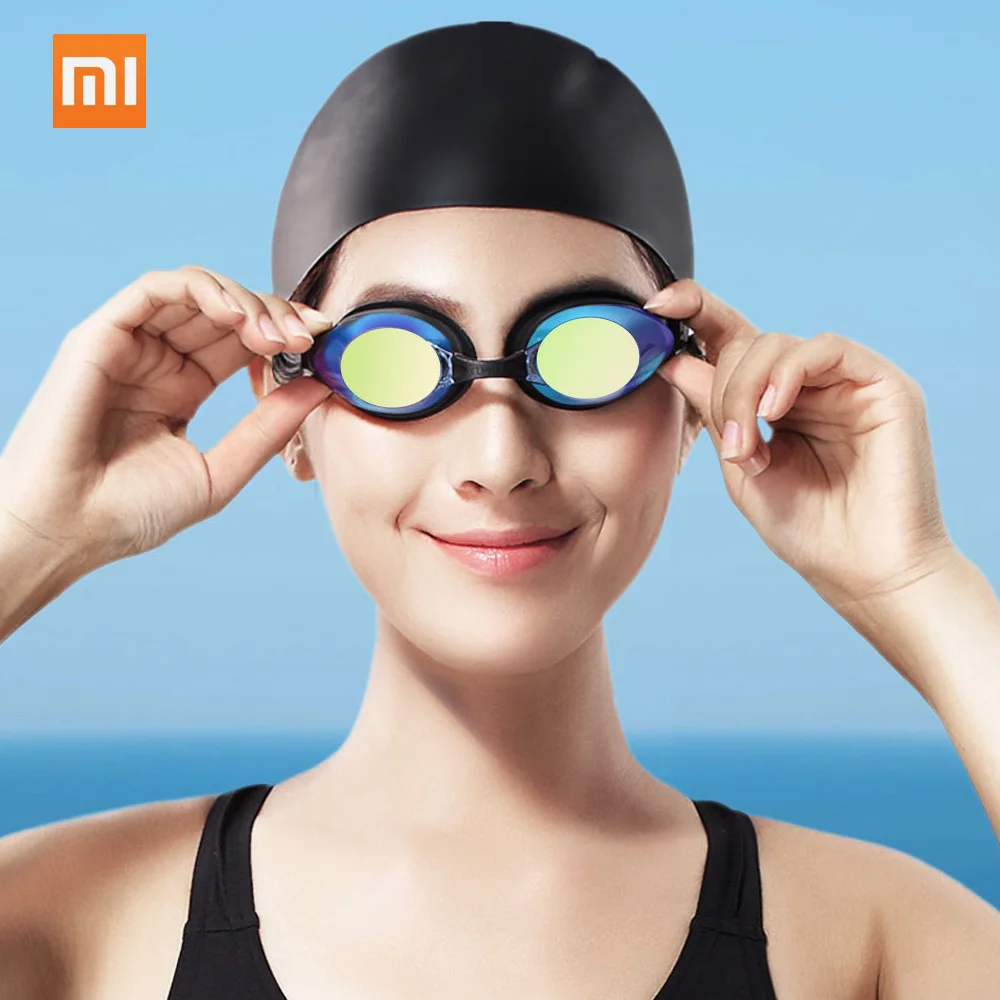 

Xiaomi Yunmai Swimming Goggles Set HD Anti-fog Nose Stump Earplugs Silicone Swimming Glass Swim Goggles + Nose Clip + Ear Plugs