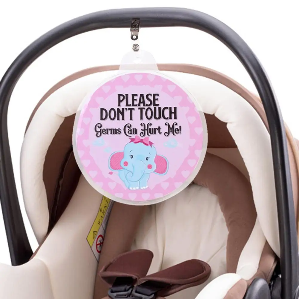 2019 для младенцев, безопасная не трогательно тег детская коляска для новорожденных Алфавит/животное круглая карта клип знак Baby Shower подарок