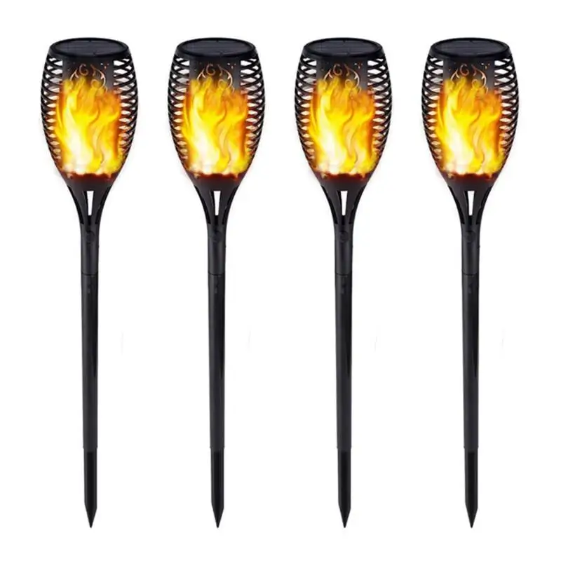 

96 LED Solar Retro Streetlight Waterproof Flame Flickering Landscape Garden Lamp Torch Light Auto-recharging Modern Outdoor Lamp