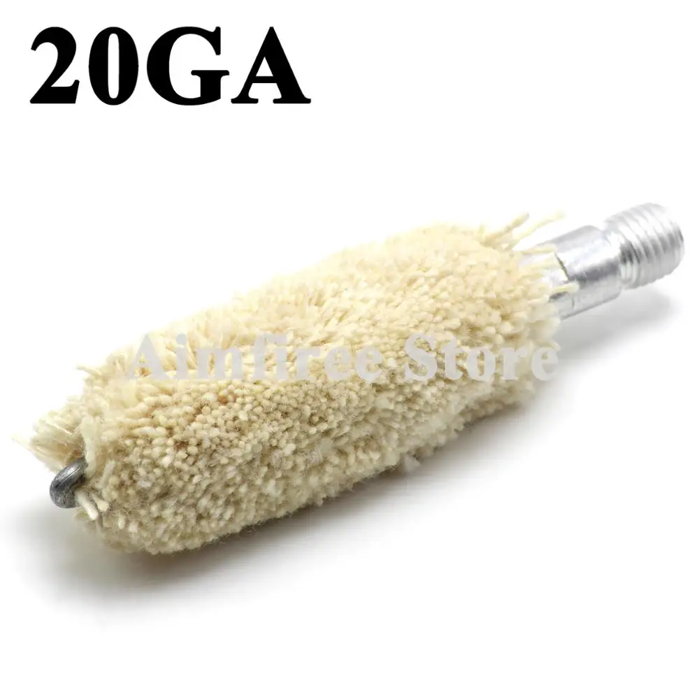 5Pcs/Lot 20GA Gauge Rifle Pistol Cotton Mop Brush Gun Cleaning Kit Thread 5/16&quot-26T Hunting Accessories | Спорт и развлечения