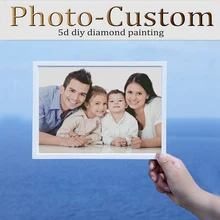 Фото на заказ Частный настраиваемый алмазная живопись 5D «сделай сам» 3d кристальная Вышивка крестом полный квадратные Алмазная вышивка рисунок