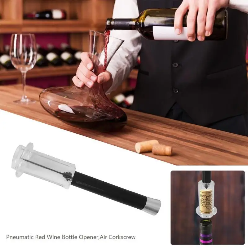 

Air Pressure Type Wine Bottle Opener Stainless Steel Pin Type Bottle Pumps Corkscrew Cork Out Tool Red Wine Opener dropshipping