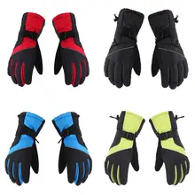 Зимние лыжные перчатки теплые перчатки Для мужчин в байкерском и жоккейском х/б перчатки Водонепроницаемый ветрозащитный Спорт на открытом воздухе для катания на сноуборде Лыжный Спорт Перчатки