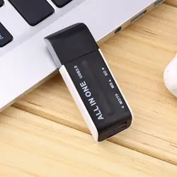 Черный Новый USB 2,0 памяти Multi карт-ридер адаптер для SD TF M2 MS