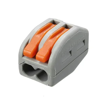 

5pcs High Quality ET25 2/3/5 Pins Spring Fast Push Terminal Block Electric 32A Cable Wire Connector