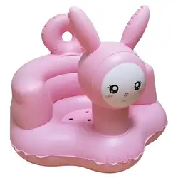 Розовый кролик детские надувные местный диван ребенок учится сидя стул Портативный Многофункциональный стул для ванной игрушки из ПВХ
