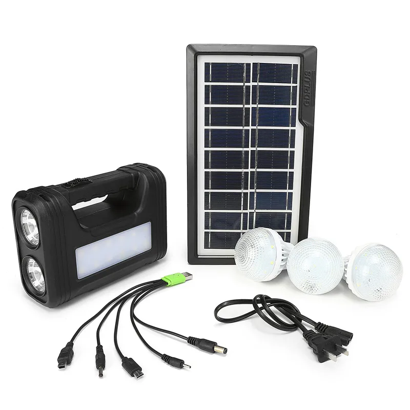 

Portable Solar Power Led Lighting System Solar Power Panel Generator Kit with Energy Saving Led Lamp Outdoor Emergency Lighting