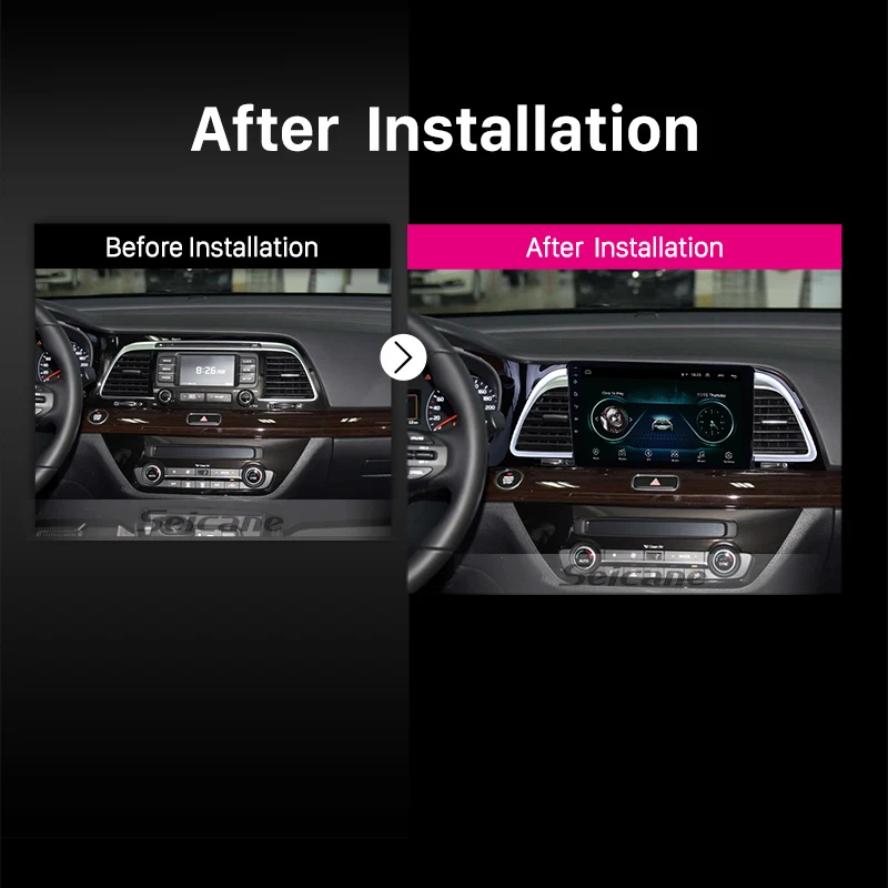 Автомобильный DVD плеер Seicane Android 8 1 9 дюймов радио GPS Navi для KIA K4 Cachet 2018 HD 1080P