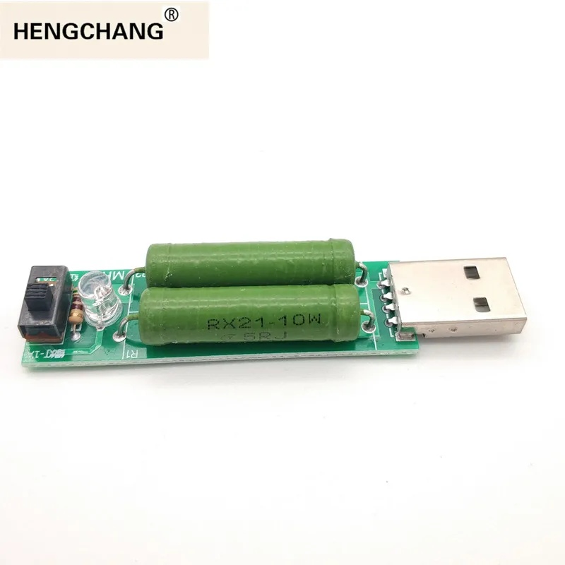 Мощность Bank старения модуль 2A 1A с переключателем мини USB сопротивления нагрузки