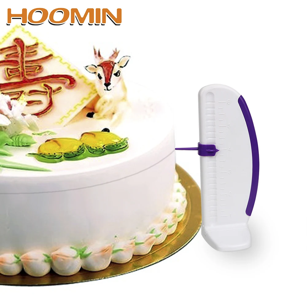 

HOOMIN Biscuit Measuring Tools Plastic Cake Marker Decorator Garland Border Leveler Cake Decorating Tools Cake Ruler