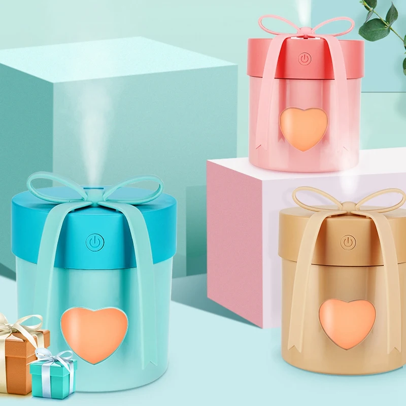 

3 In 1 Aroma Diffuser Gift Box Humidifier Mini Air Purifier Aromatherapy Essential Oil Diffuser Led Night Light Usb Fan Fogger