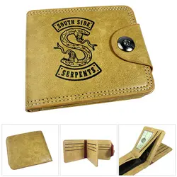 Riverdale из искусственной кожи кошелек держатель для карт мешок денег костюм косплэй подарок модные для мужчин короткие бумажник