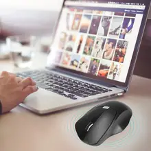 Черный 3 кнопки 1500 dpi Беспроводная игровая мышка+ USB приемник для ПК ноутбук