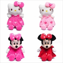 3D Plush Bear Minnie Mickey Children Cartoon School Backpack For 1-3 years old Boys And Girls Cartoon Backpacks Christmas gift