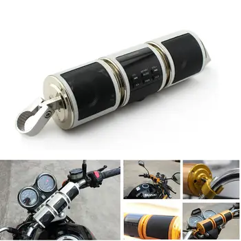 

Hot Sale Motor Handlebar Bluetooth Audio Sound System Motorcycle FM USB Radio Speaker Silver Anti-theft Alarm Water-resistant