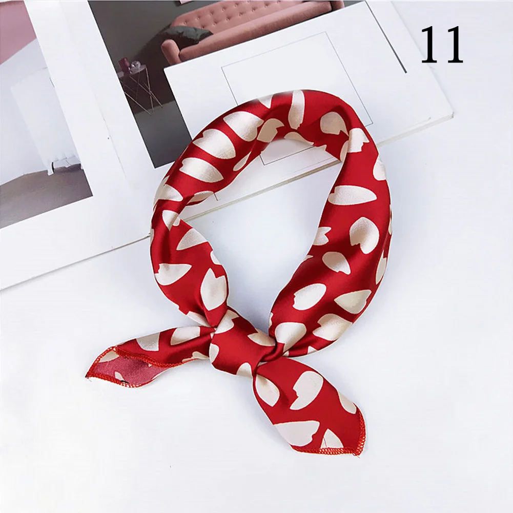 New Women Small Square Satin Scarf Head Neck Scarf Bandana Headband Hair Tie Band Wrap Dot Floral Plaid Handkerchief Scarf Silk New Women Small Square Satin Scarf Head Neck Scarf Bandana Headband Hair Tie Band Wrap Dot Floral Plaid Handkerchief Scarf Silk