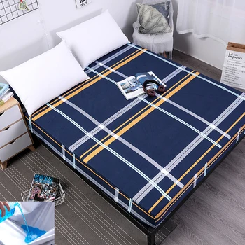 

Printing Bed Mattress Cover Waterproof Mattress Protector Pad Fitted Sheet Separated Water Bed Linens with Elastic51