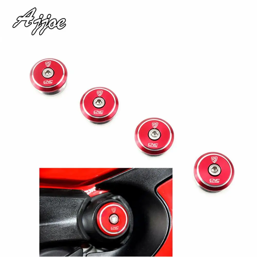 

Motorcycle CNC Aluminum Frame Hole Cap Cover Fairing Guard For Ducati 899/959/1199/1199S/1299/1299S
