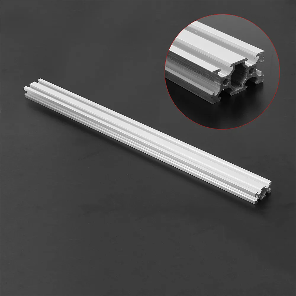 cheap Silver 100 1200mm 2040 V Slot Aluminum Profile Extrusion Frame For CNC Laser Machine 3D Printer Furniture Woodworking Tool