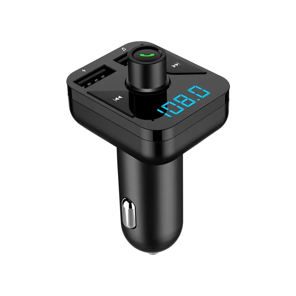 

LCAV BT16 wireless fm transmitter bluetooth hand free receiver with 3.1A dual usb charging