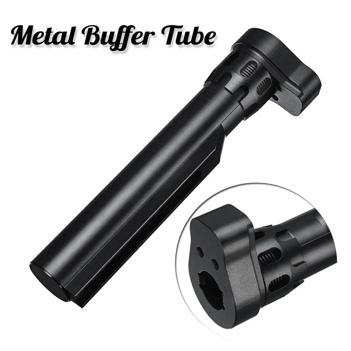 Upgrade Metal Buffer Tube for JinMing Gen8 M4A1 Gel Blast Guns Toys