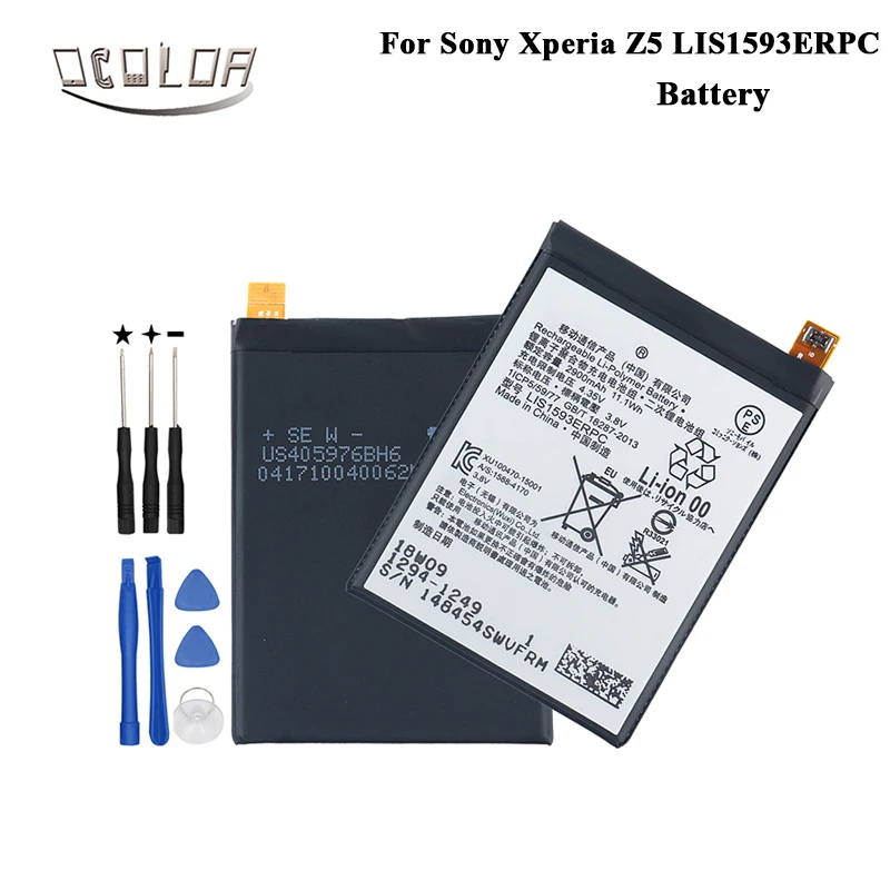 Ocolor для Sony Xperia Z5 E6883 LIS1593ERPC E6633 E6653 E6683 E6603 аккумулятор 2900 мАч сменный аксессуар