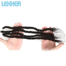 Lekker бразильские афро кудрявые косички волосы дреды вязаные крючком человеческие волосы для наращивания полностью ручные вязанные крючком косички волосы Bulks