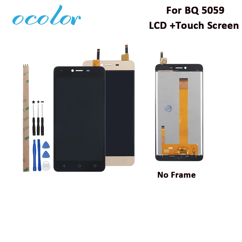 ocolor For BQ 5059 LCD Display And Touch Screen 5.0'' Assembly Replacement Phone With Tools +Adhesive In Stock | Мобильные