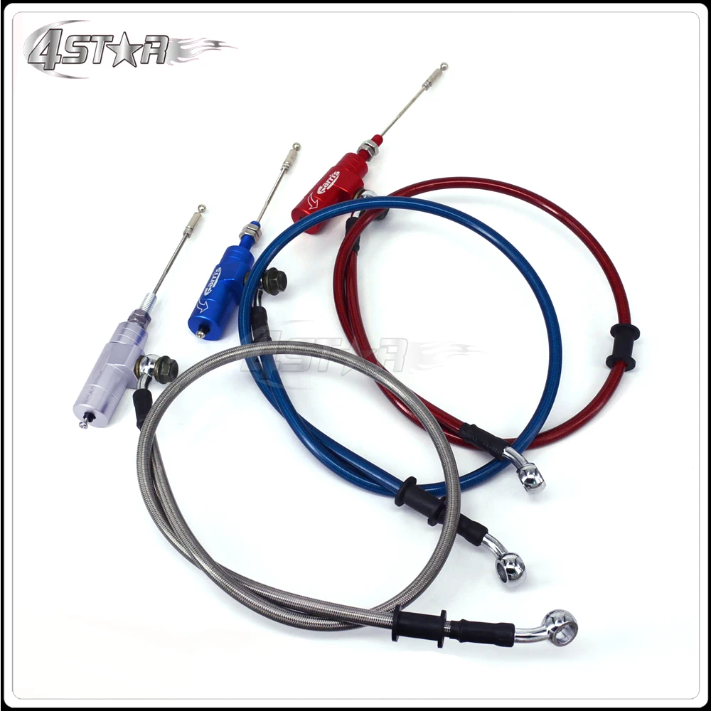 Motorcycle Hydraulic clutch Master Slave Cylinder Rod System Efficient Transfer Pump With 1200MM Hose For Dirt Street Bike