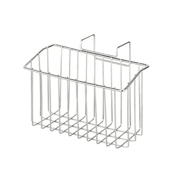 

1pc Stainless Steel Sink Shelf Drain Rack Bathroom Holder Kitchen Storage Suction Cup Kitchen Organizer Accessories Wash