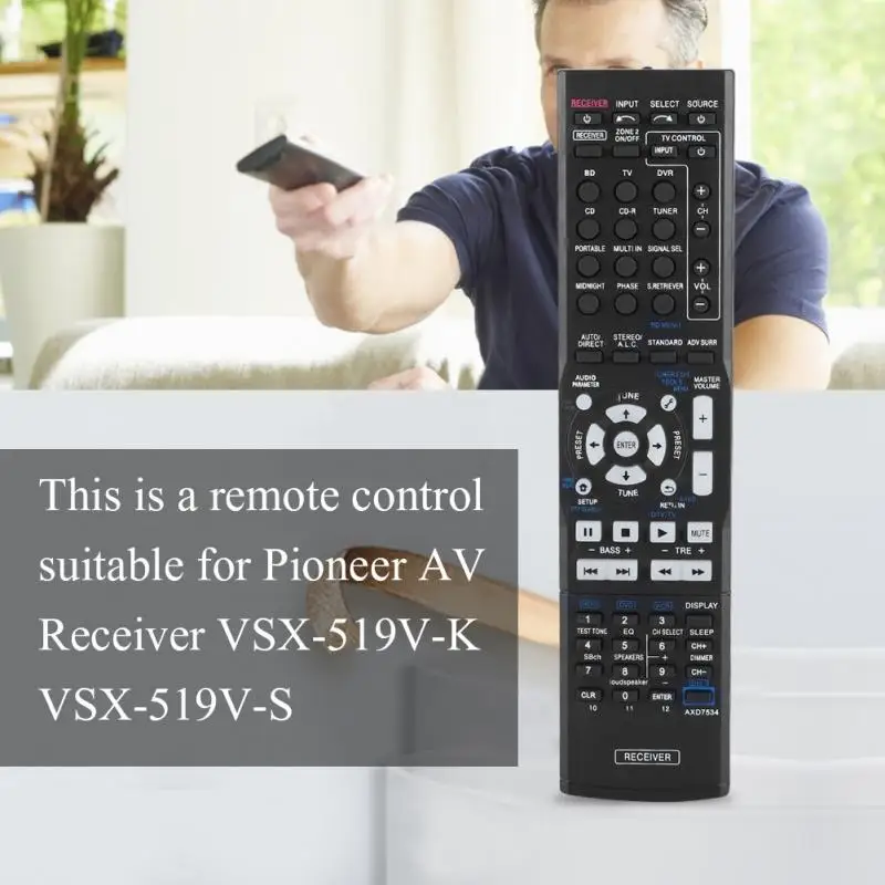 

Amplifier Remote Control Smart Remote Controller for Pioneer AV Receiver VSX-519V-K Black Hot Sale