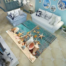 Разноцветный 6 мм ультра-тонкий 3D ковер Средиземноморский стиль Дельфин коврик журнальный столик для гостиной диван спальня пол ковер на заказ