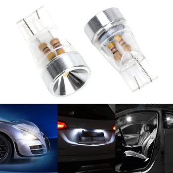 

LEEPEE T10 Car Width Lamp DC 12V White Dome Bulb Auto Reading Lamp W5W LED Car Clearance Lights License Plate Light 1 Pair