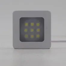 2 шт. ультратонкая поверхность 55*55 мм, квадратная Светодиодная лампа Светодиодный свет светодиодный свет под кабинет