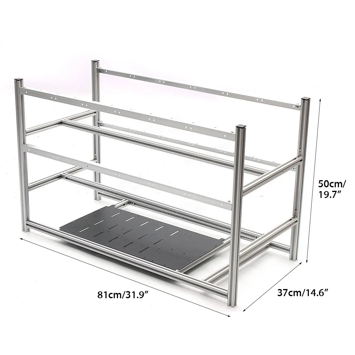 NEW Open Air Mining Rig Non-Stackable Frame Case For 16 GPU ETH BTC Ethereum New Computer Mining Case Frame Server Chassis