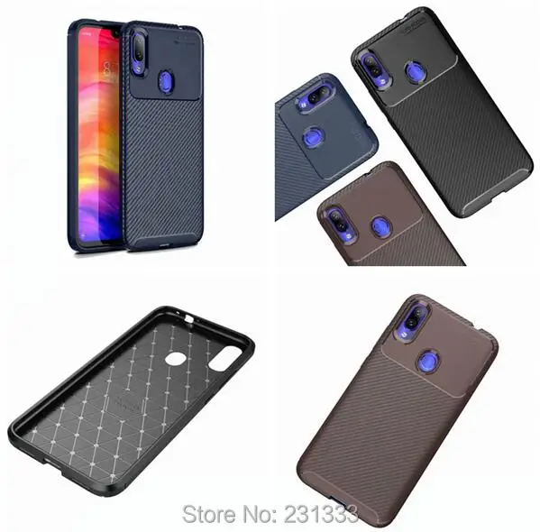 

C-ku Auto Focus Carbon Fiber Soft TPU Case For Xiaomi Play Mix 3 Redmi NOTE 7 For OPPO A7 For VIVO X23 Skin Cover Fashion 1pcs