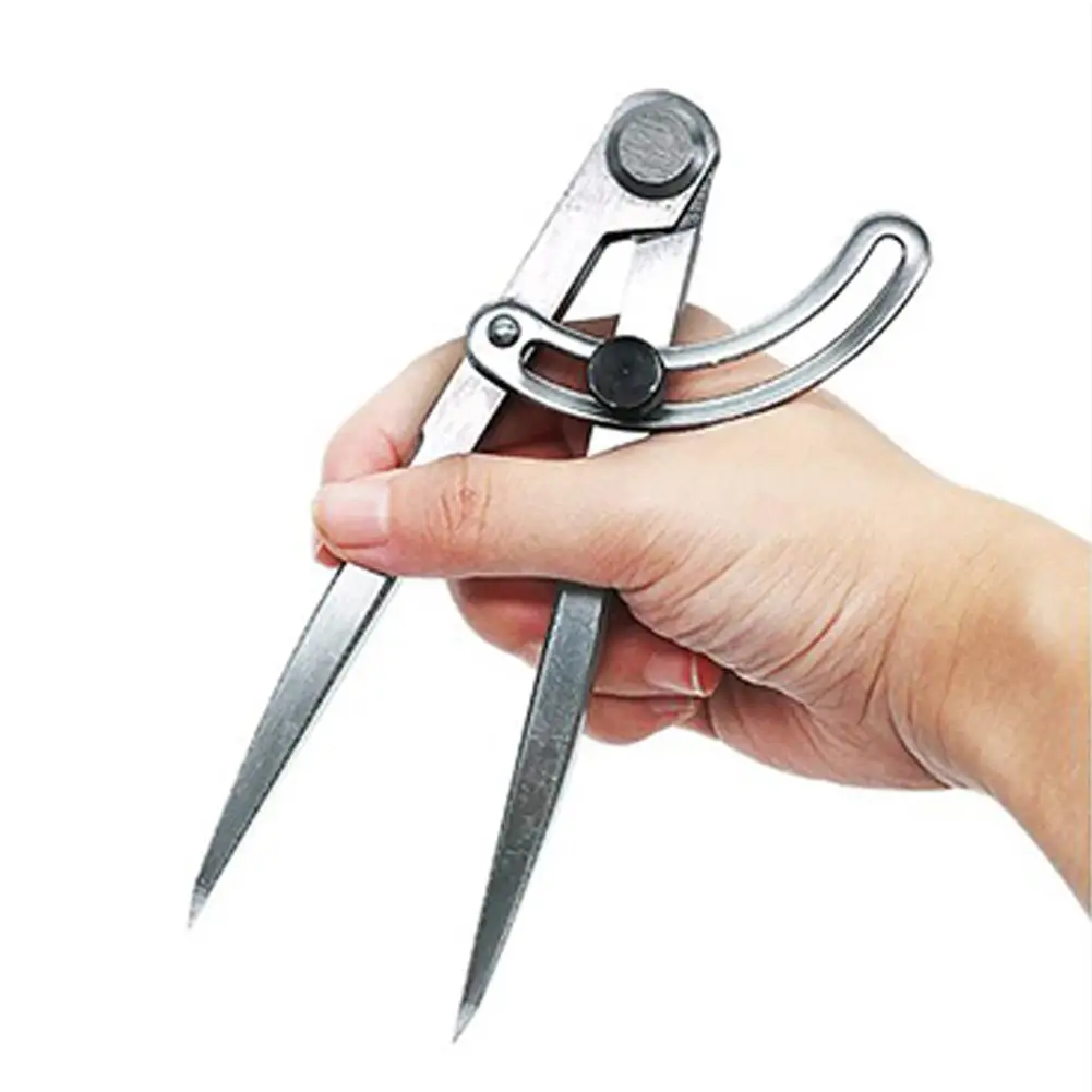 

LanLan Portable Spacing Compass Adjustable Craft Rotating Tool Scriber DIY Edge Creaser Sewing Leather Metal Craft Marking Tools