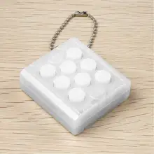 Антистрессовые игрушки поп электронные Пузырьковые обертывания брелок кубик для снятия напряжения бесконечный силиконовый брелок с забавным голосом белый