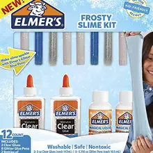 Elmers набор для склеивания морозной слизи прозрачный школьный клей блестящие клеевые ручки и магический жидкий активатор раствор 12 Кол художественные наборы Elmers