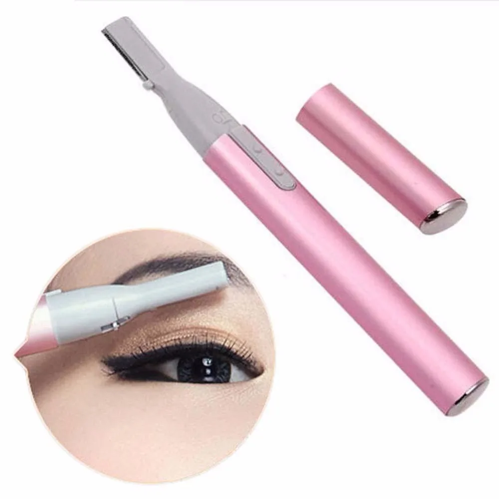 Fashion Designer Blade Electric Eyebrow Trimmer With Eyebrow Comb Brush