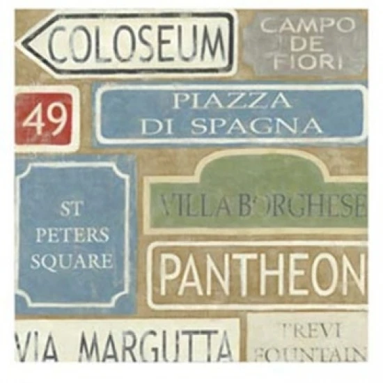 Tour of Rome Poster Print by Chariklia Zarris (13 x 19) | Дом и сад