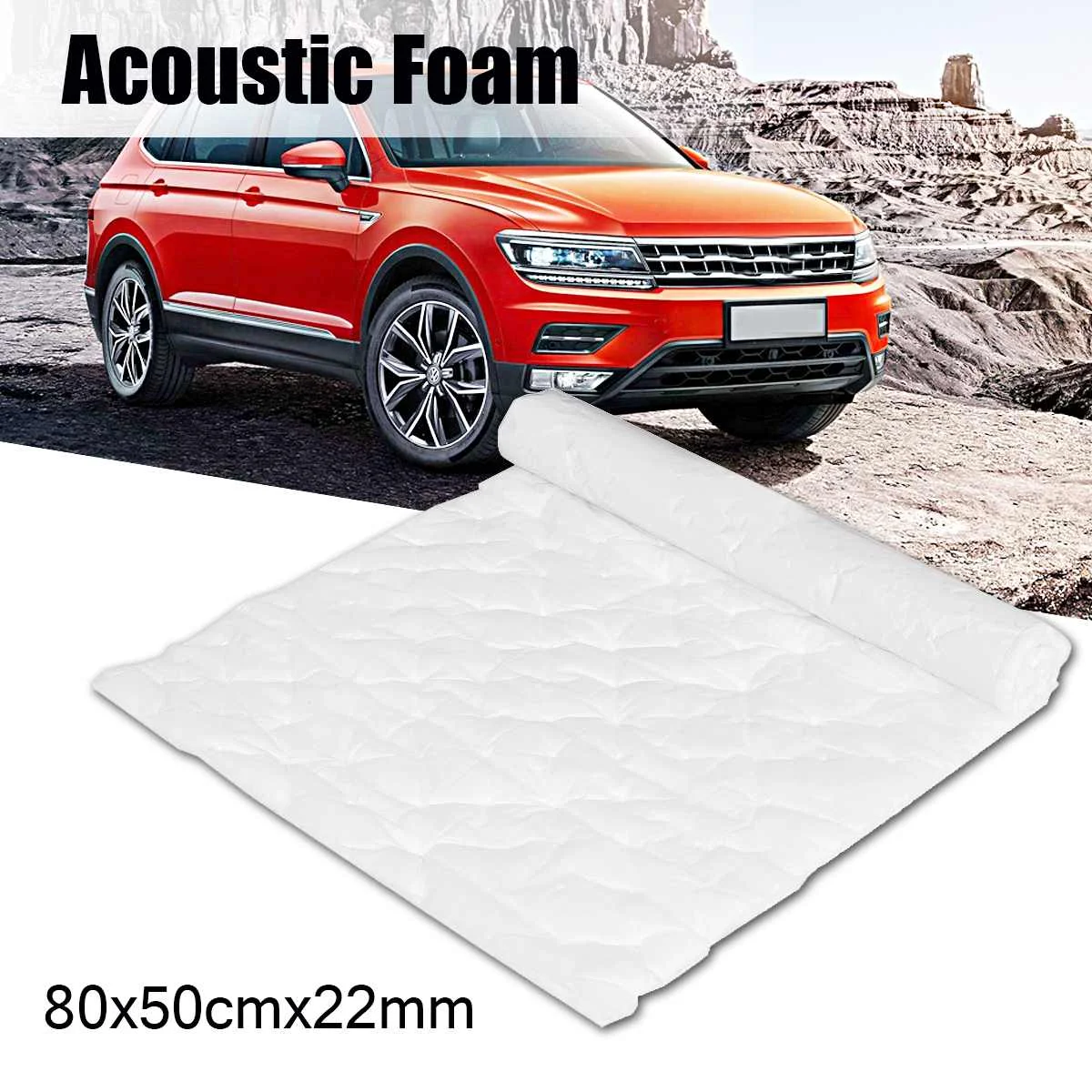 

22mm 80x50cm Self Adhesive Car Studio Room SoundProof Foam Insulation Waterproof Acoustic Foam Sound Treatment Absorption Foam