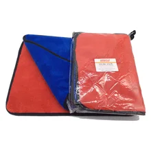 Уход за краской, тряпка для чистки автомобиля, марфло, полотенце из микрофибры, 1000gsm, тряпка для мытья автомобиля, синий, красный, 2 шт. в одном полиэтиленовом пакете