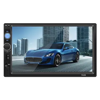 

2 DIN 7 Inch HD MP5 FM Player Bluetooth Car Stereo Radio Touch Screen Connecting Camera Supporting IOS Android System
